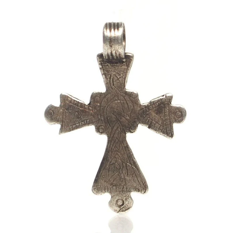 Antique Ethiopian Cross Pendant 6 - Image 3