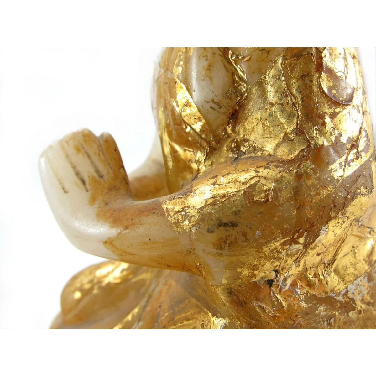 Antique Monk Marble Statue - Image 4