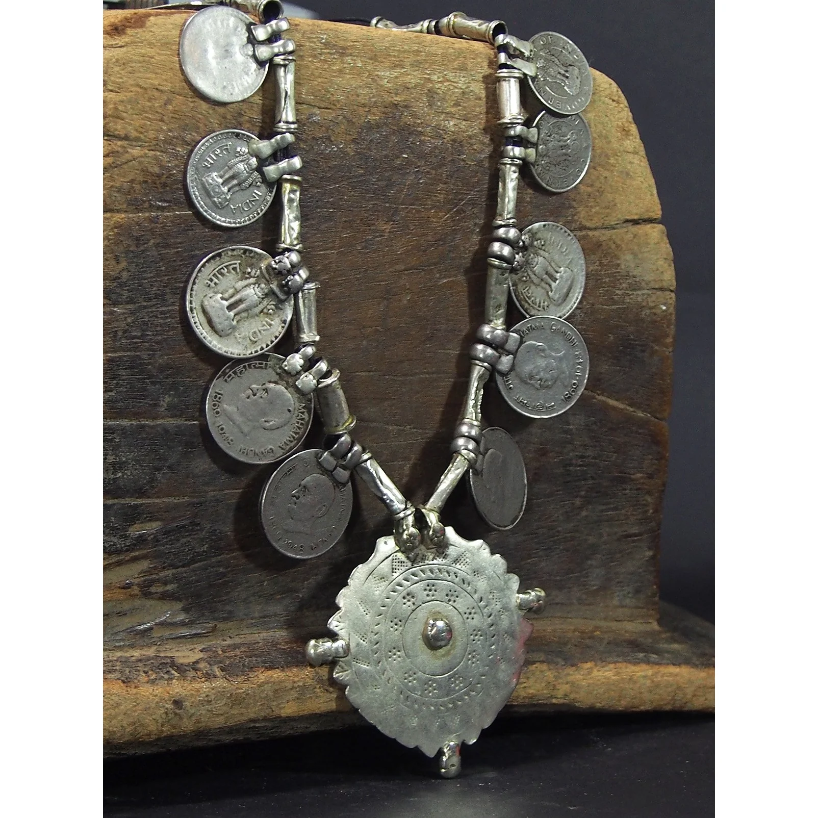 Coin Necklace Antique Northern Indian 1 - Image 5