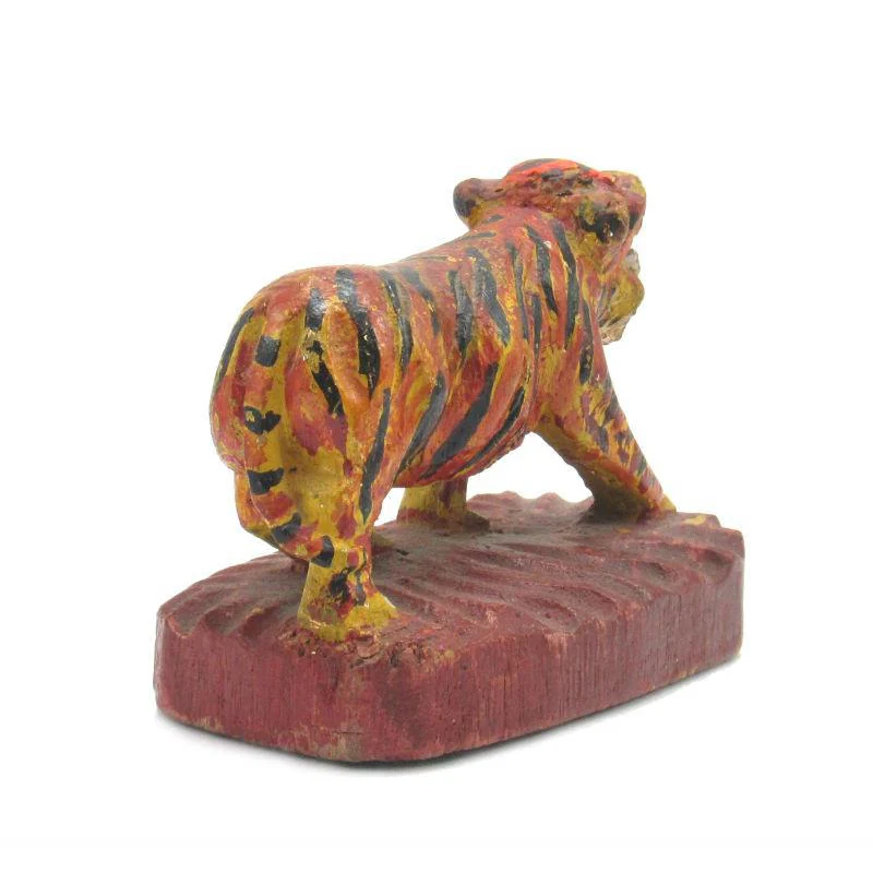 Antique Northern Thailand/ Burma Border Tiger Temple Guardian -01 - Image 3