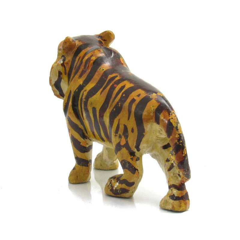 Antique Northern Thailand/ Burma Border Tiger Temple Guardian Figure -06 - Image 4