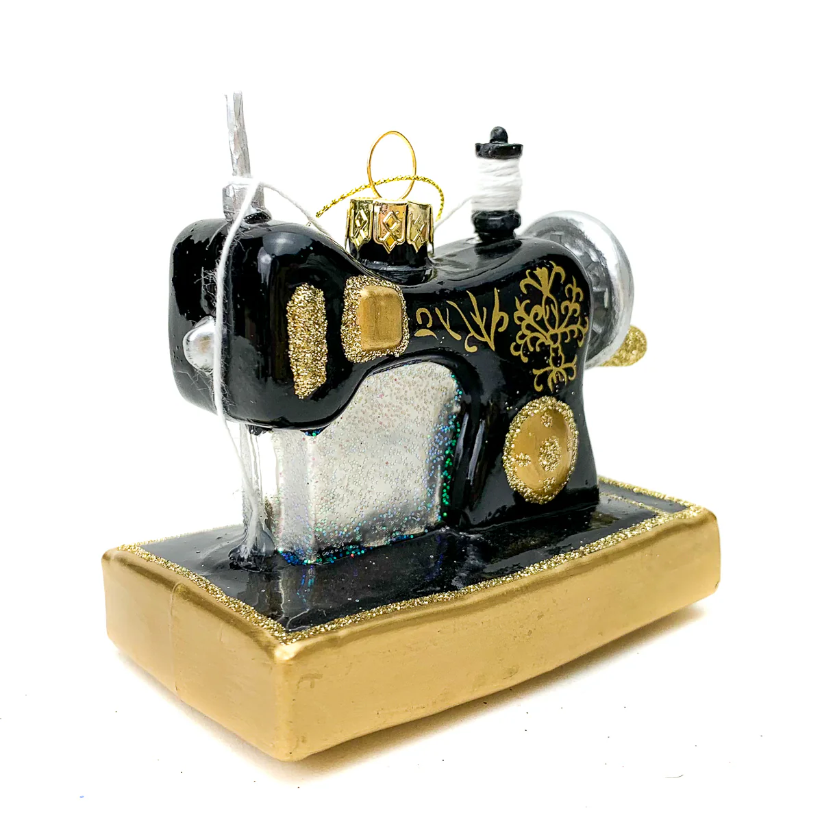 Antique Sewing Machine Ornament - Image 2