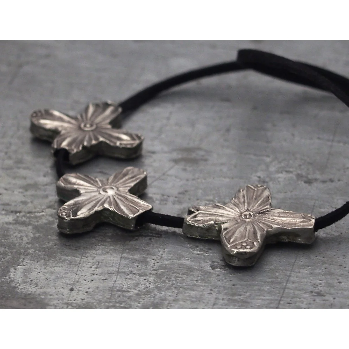 Antique Silver Star Beads - Image 2