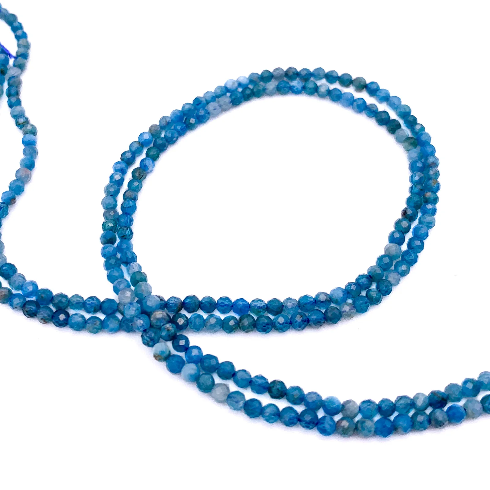 Apatite 2.5mm Faceted Round Beads - Image 4