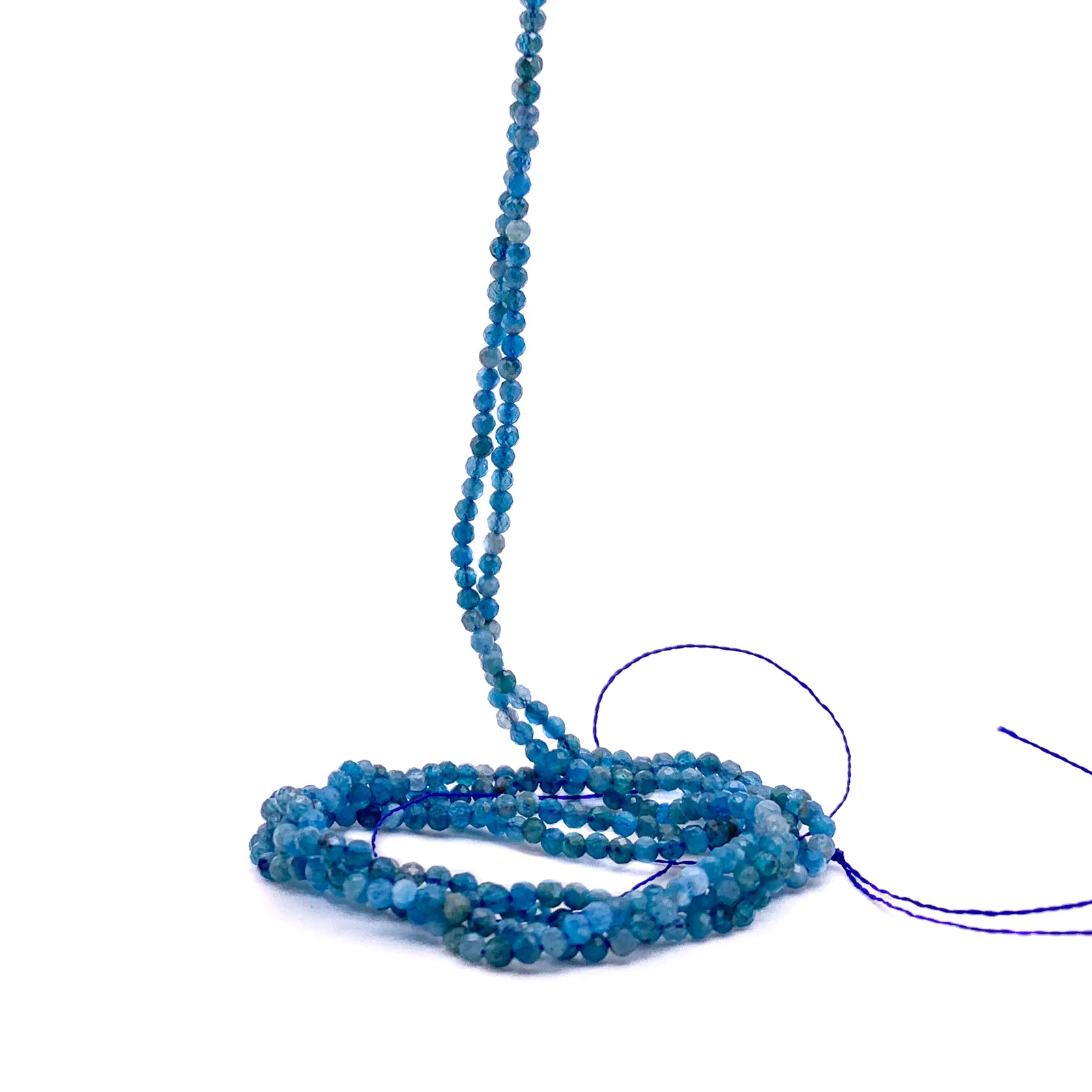 Apatite 2.5mm Faceted Round Beads - Image 5