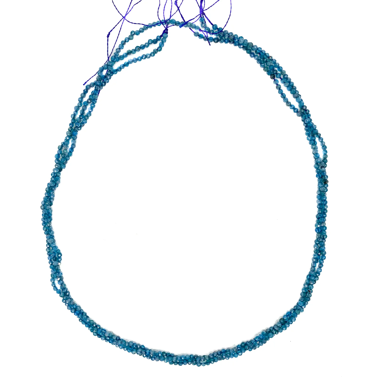 Apatite 2mm Faceted Rounds Bead Strand (B) - Image 2