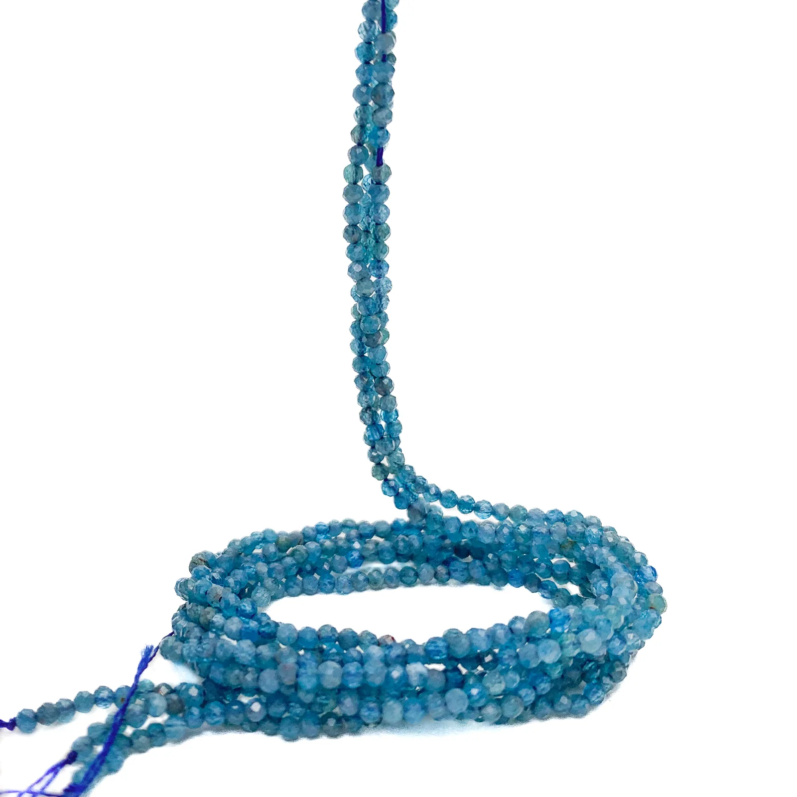 Apatite 2mm Faceted Rounds Bead Strand (B) - Image 3