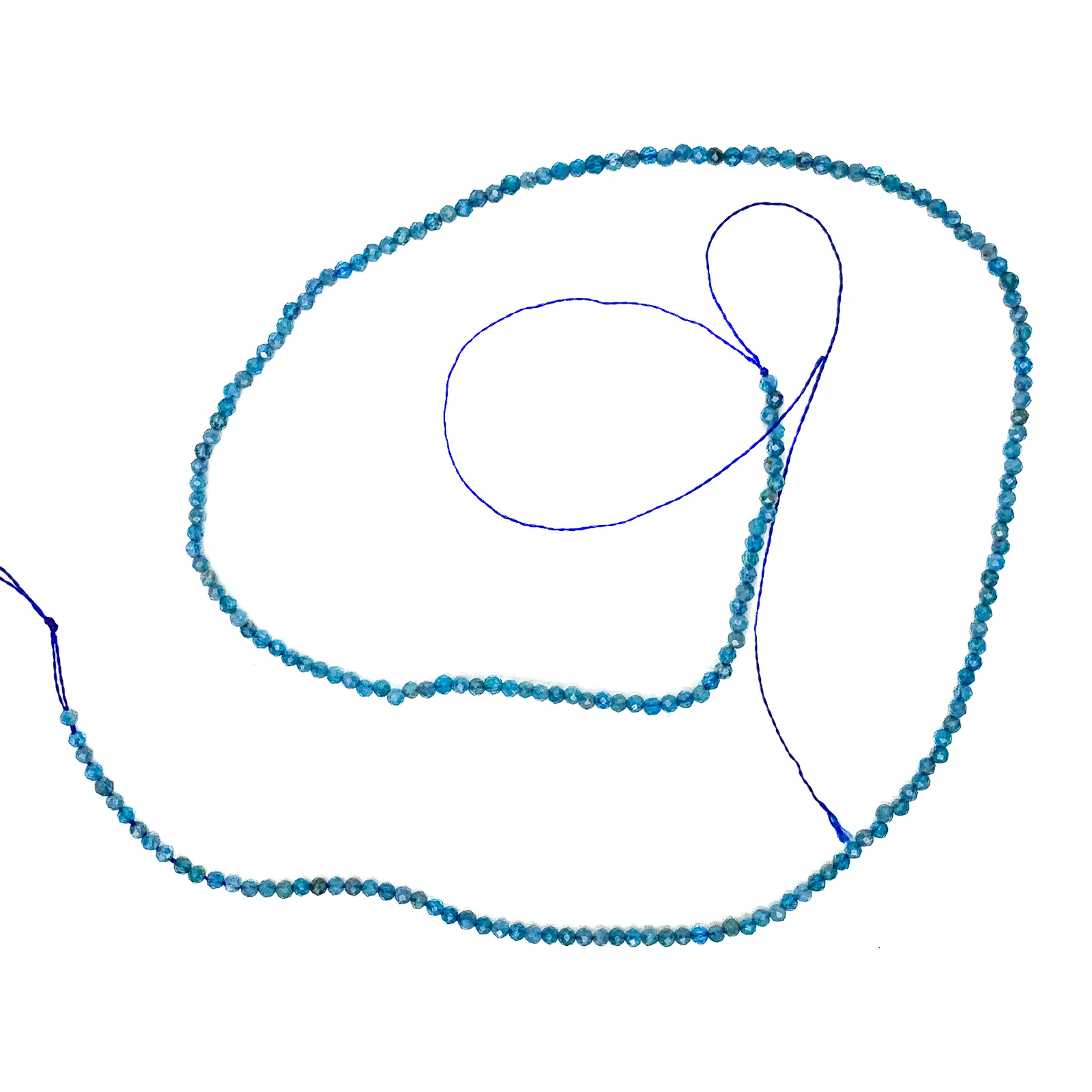 Apatite 2mm Faceted Rounds Bead Strand (B) - Image 5