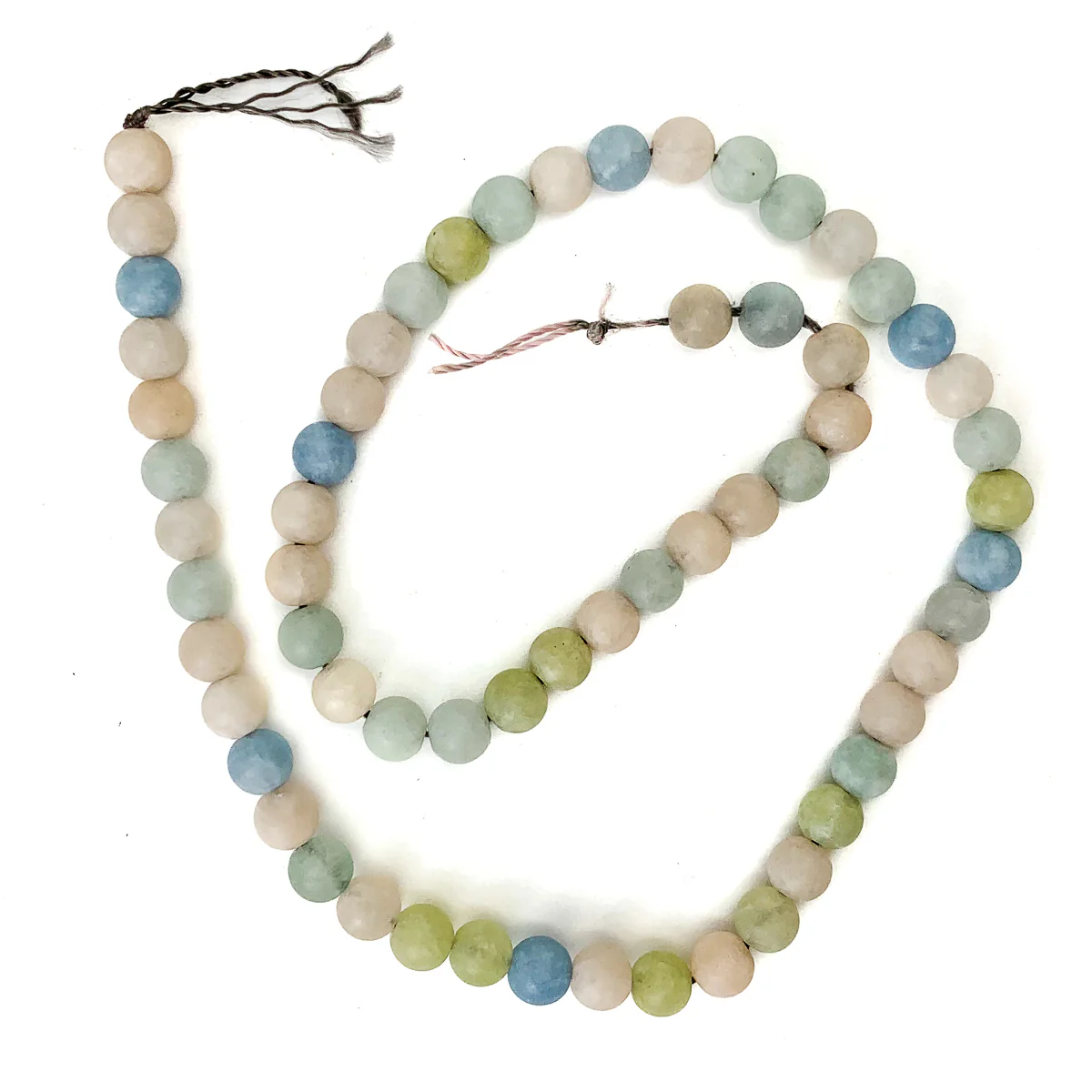 Aquamarine/Beryl Pastel Matte Smooth Rounds 6mm - Image 2