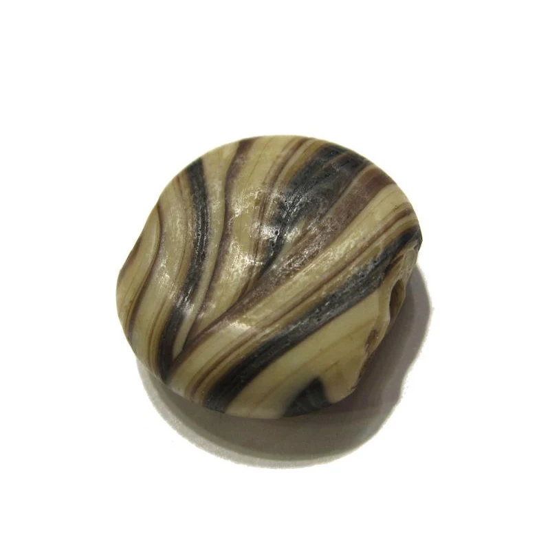 Naga Art Glass "Banded Agate Tabulars" Bead Necklace/Strand or Loose - Image 7