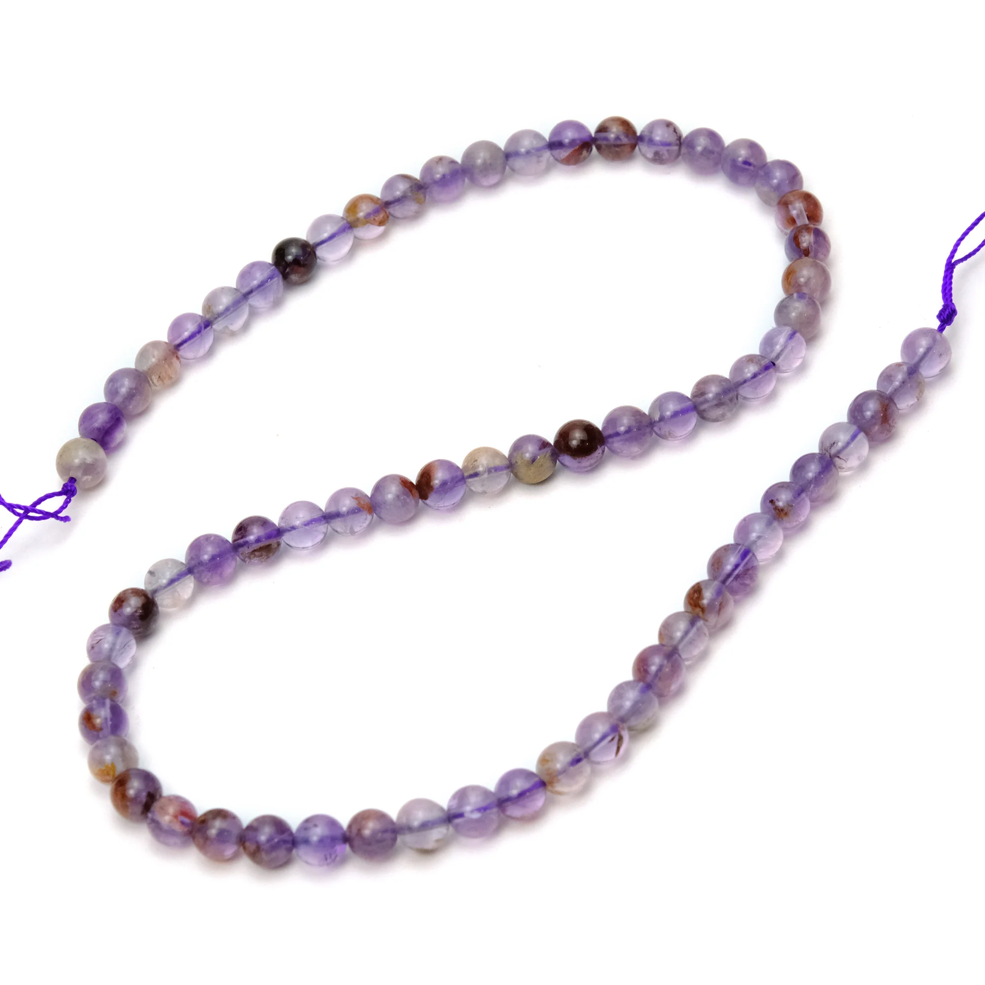 Auralite Super 23 Amethyst 6mm Smooth Rounds - Image 2