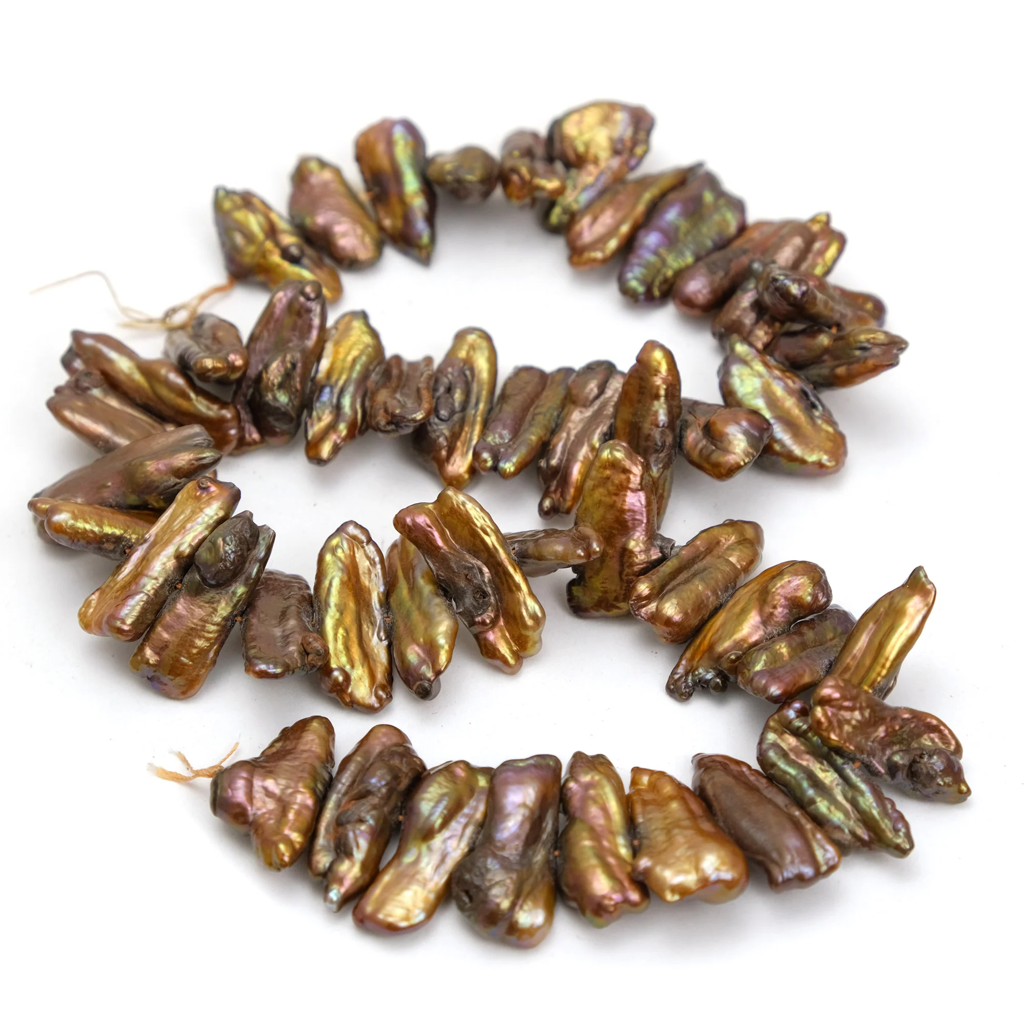 Autumn Glow Fresh Water Pearl 22mm Strand #19 - Image 2