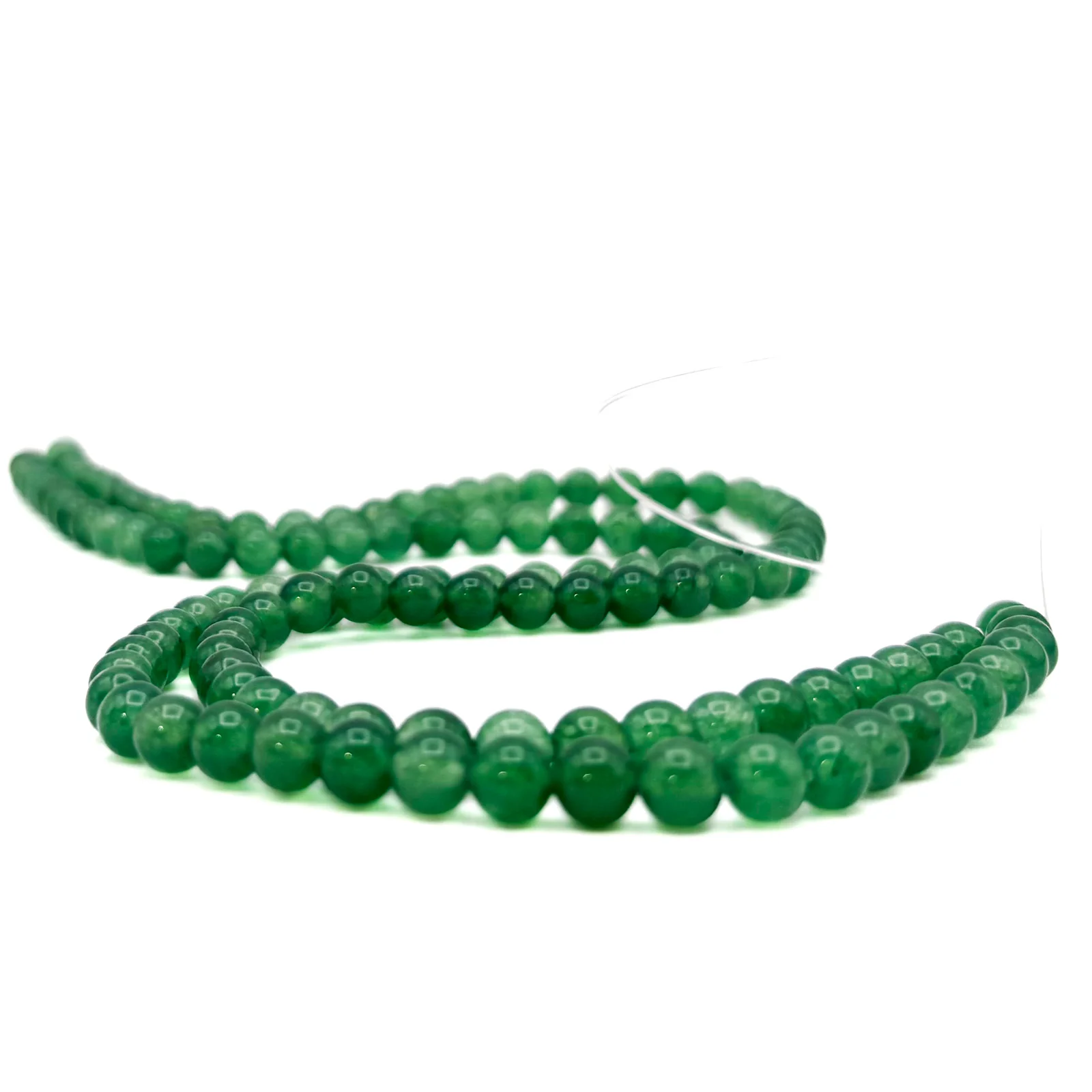 Aventurine 6.5mm AAA Smooth Rounds Bead Strand - Image 4