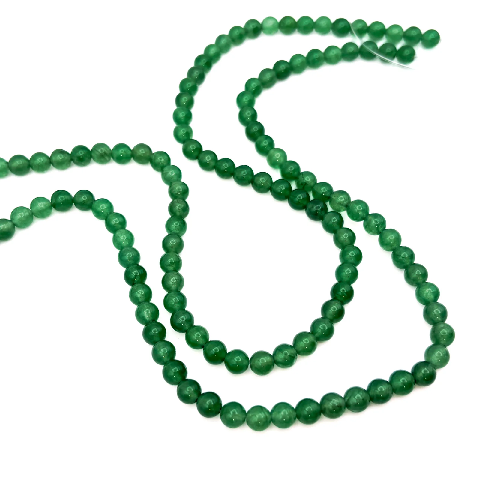 Aventurine 6.5mm AAA Smooth Rounds Bead Strand - Image 5