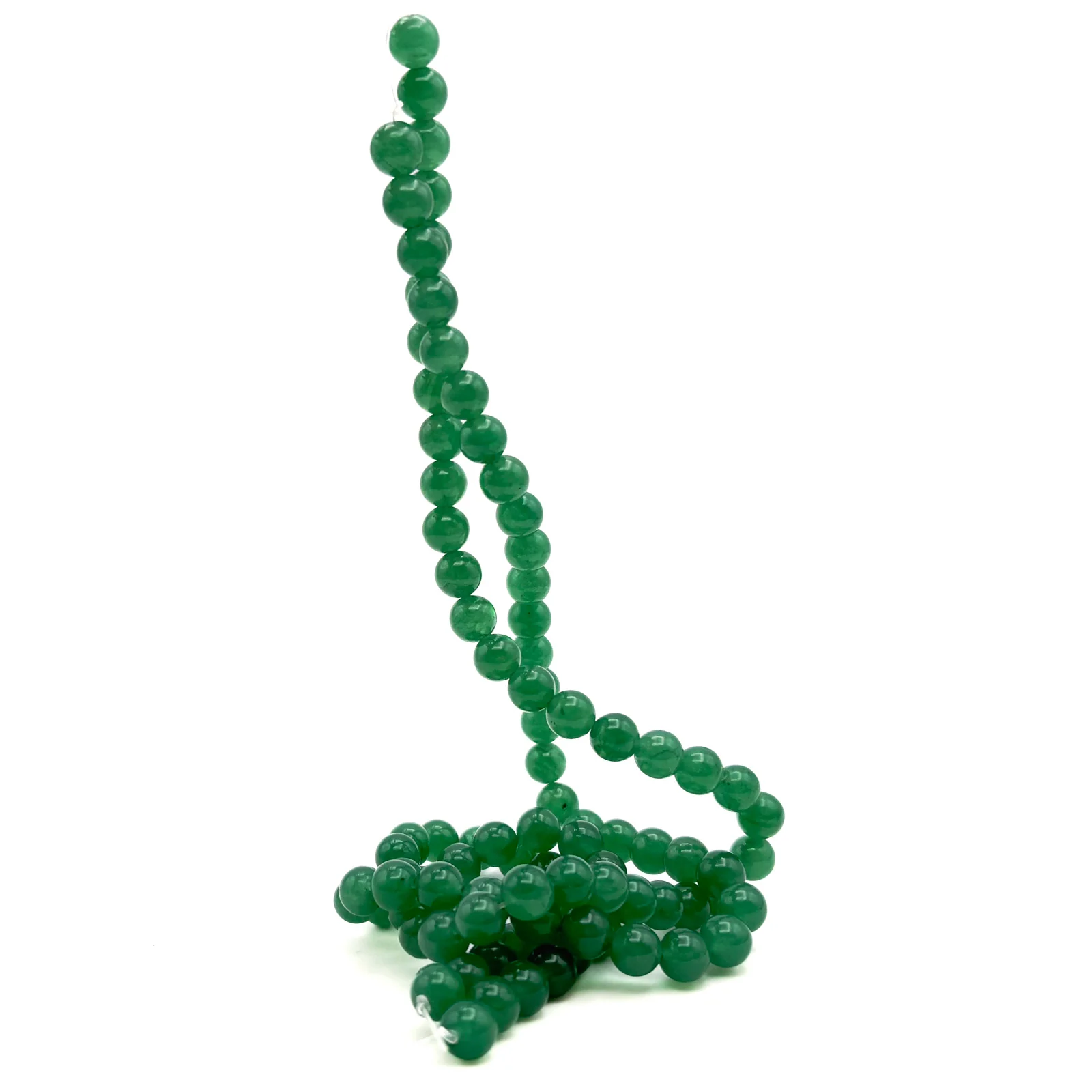 Green Aventurine 8mm AAA Smooth Rounds Bead Strand - Image 2