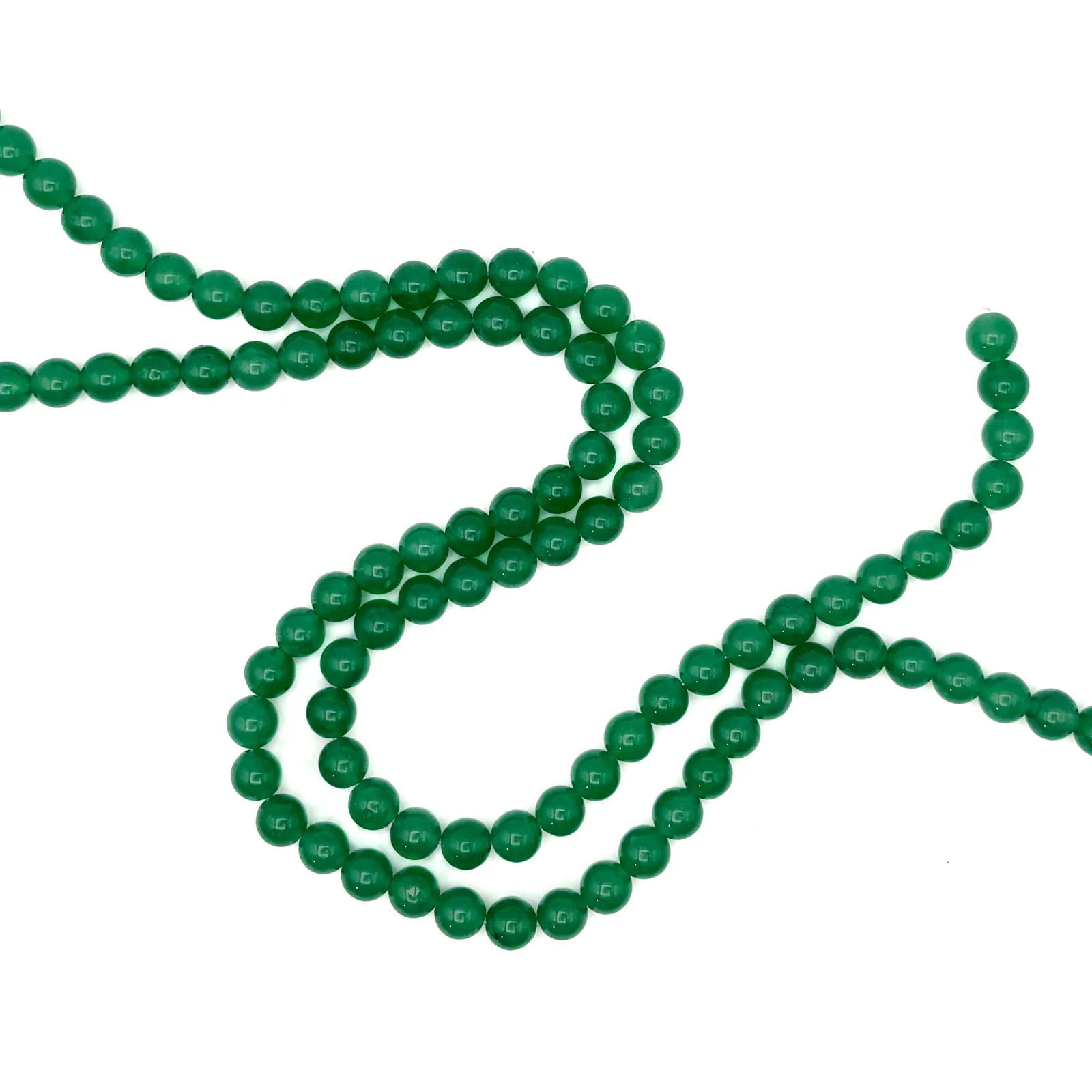 Green Aventurine 8mm AAA Smooth Rounds Bead Strand - Image 3