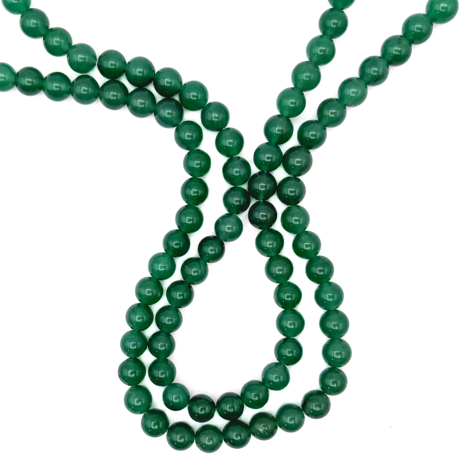 Green Aventurine 8mm AAA Smooth Rounds Bead Strand - Image 4