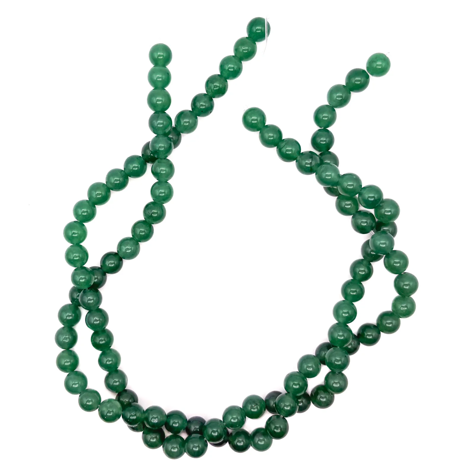 Green Aventurine 8mm AAA Smooth Rounds Bead Strand - Image 8