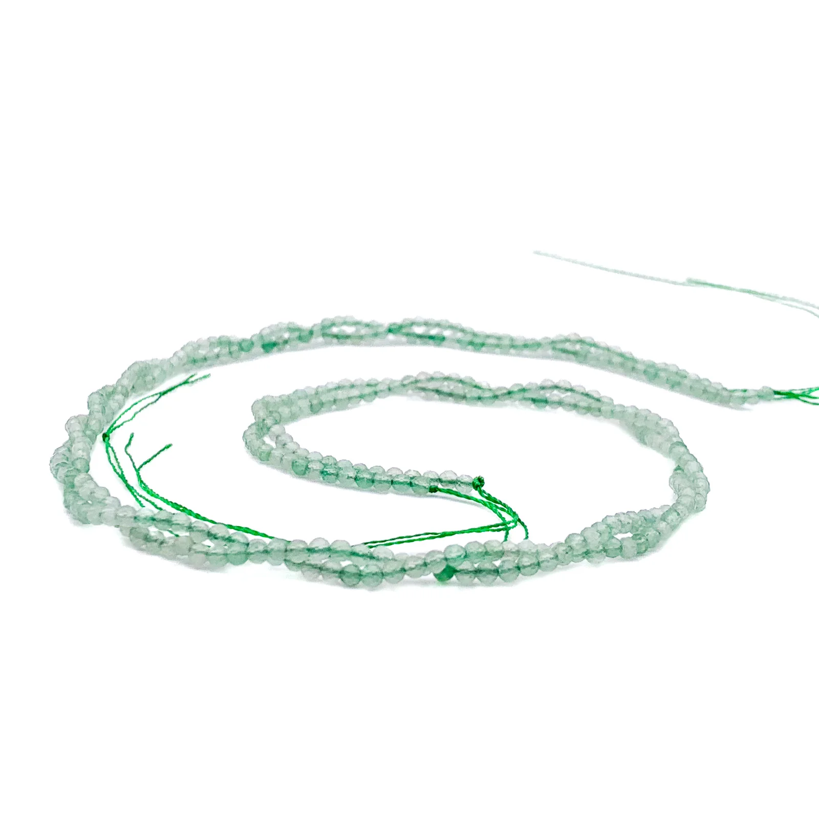 Aventurine Green 2mm Faceted Round Bead Strand - Image 5