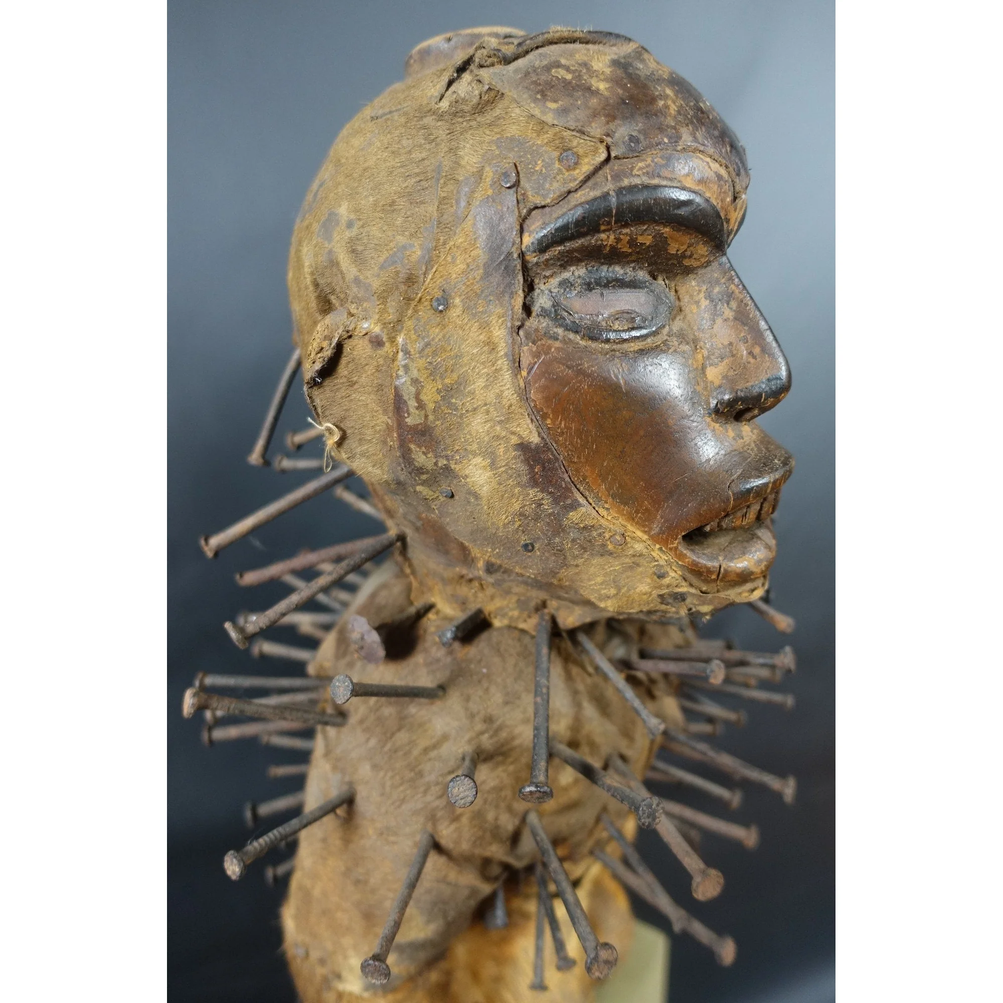 Bakongo Nkisi Monkey Nail Fetish Figure, Congo #1017 - Image 11