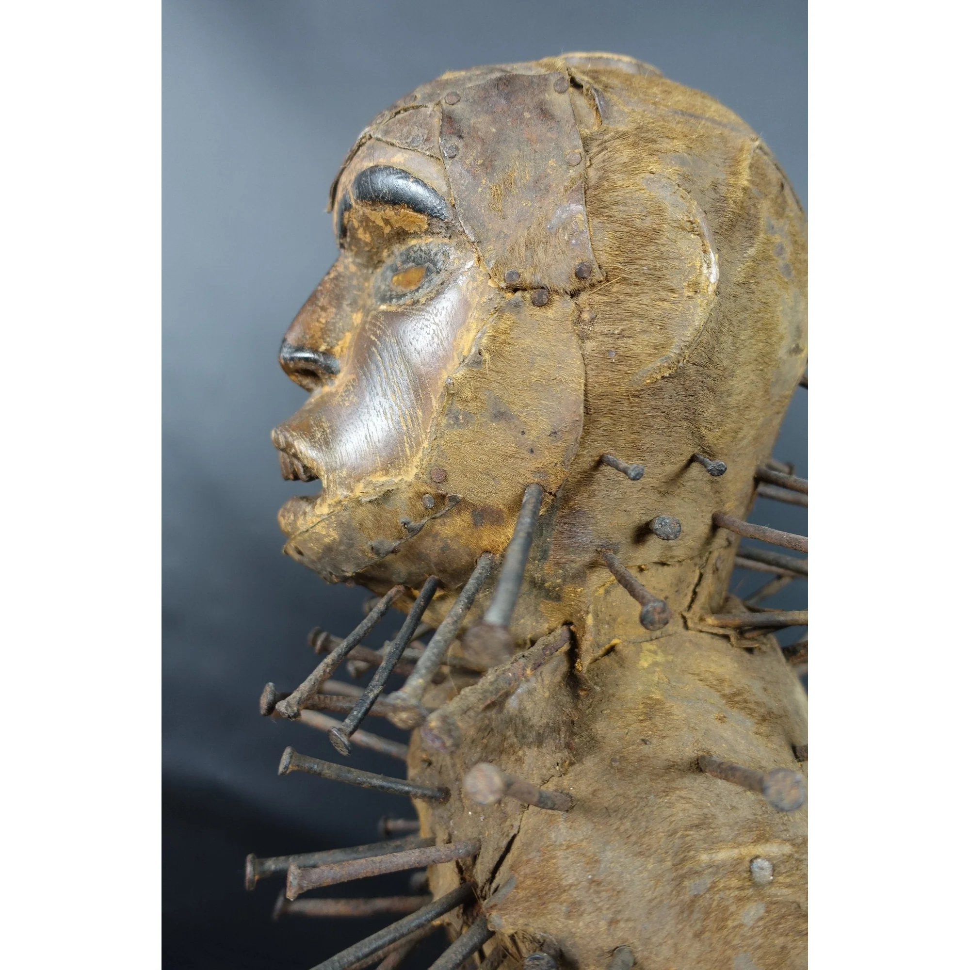 Bakongo Nkisi Monkey Nail Fetish Figure, Congo #1017 - Image 13