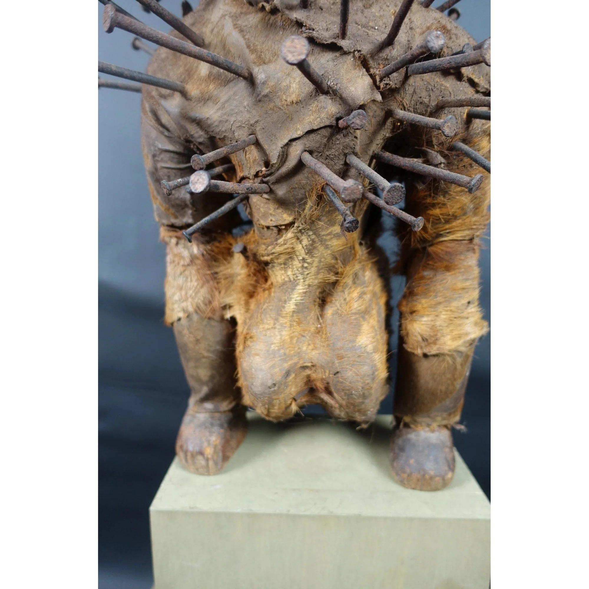 Bakongo Nkisi Monkey Nail Fetish Figure, Congo #1017 - Image 17