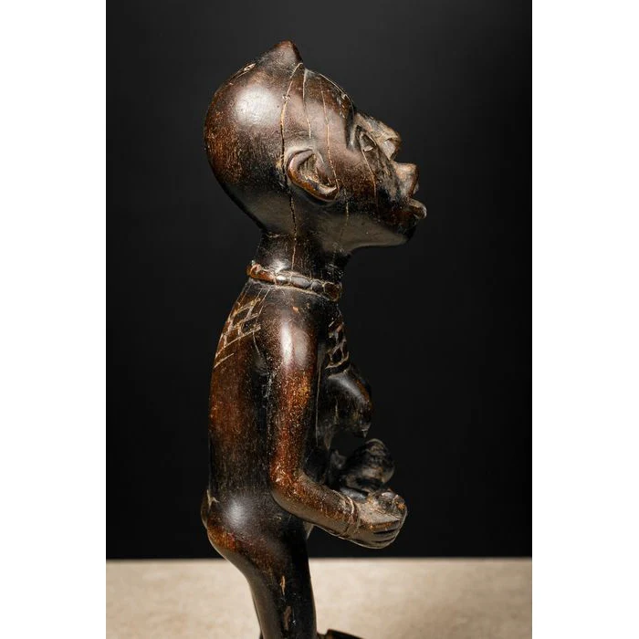 Kongo Phemba Maternity Statuette, Democratic Republic of Congo # 606 - Image 10