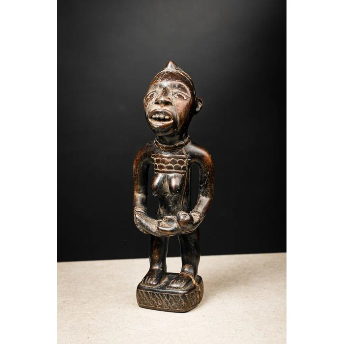 Kongo Phemba Maternity Statuette, Democratic Republic of Congo # 606 - Image 3