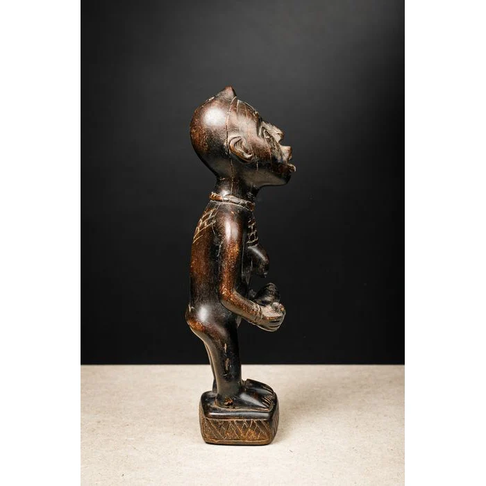 Kongo Phemba Maternity Statuette, Democratic Republic of Congo # 606 - Image 4