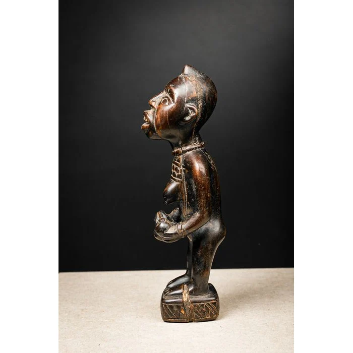 Kongo Phemba Maternity Statuette, Democratic Republic of Congo # 606 - Image 5