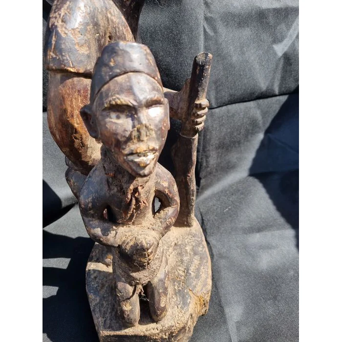 Kongo / Yombe Nkisi Warrior Figural Tableau, Congo #89 - Image 7