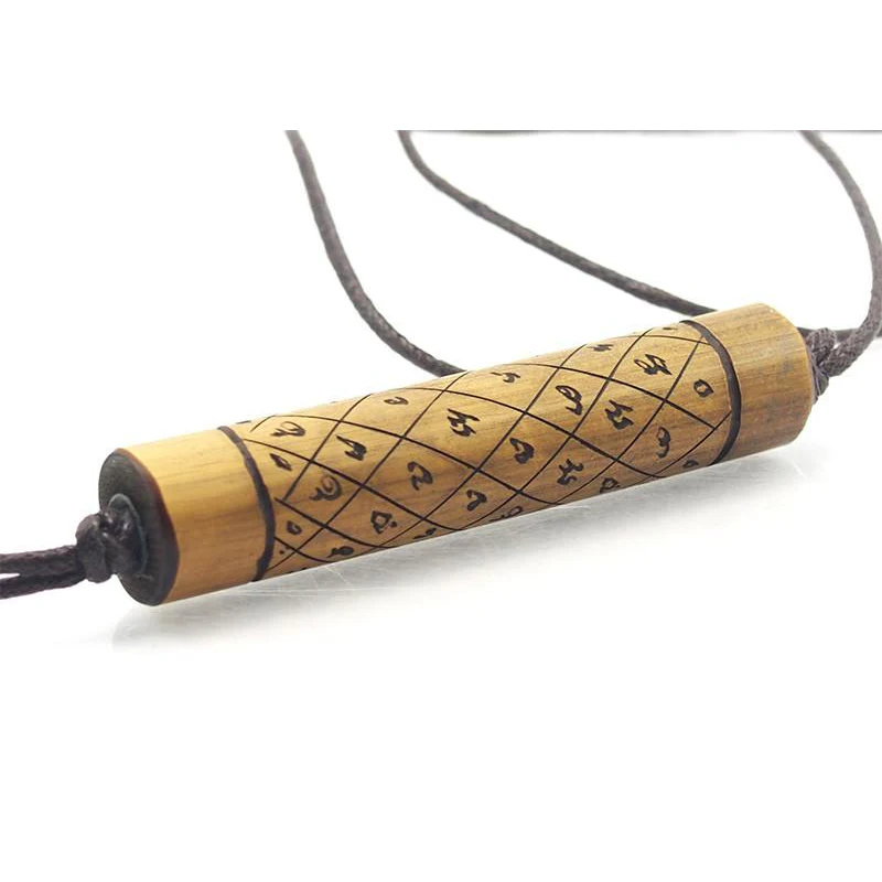 Bamboo Prayer Scroll Necklace - Image 2