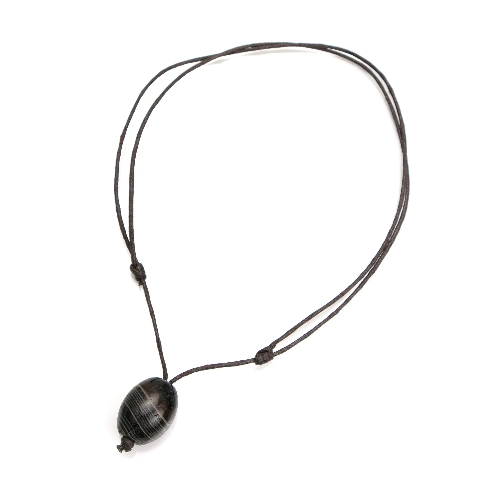 Banded Agate Bead Adjustable Necklace 2 - Image 6