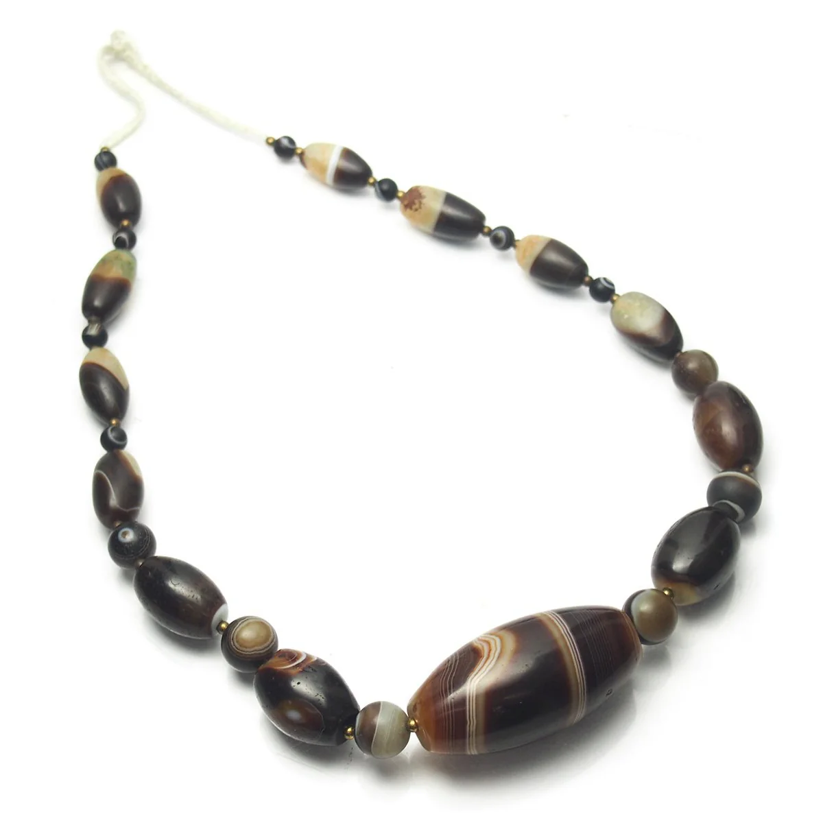 Banded Agate/ Suleiman Agate Heirloom Bead Necklaces - Image 4