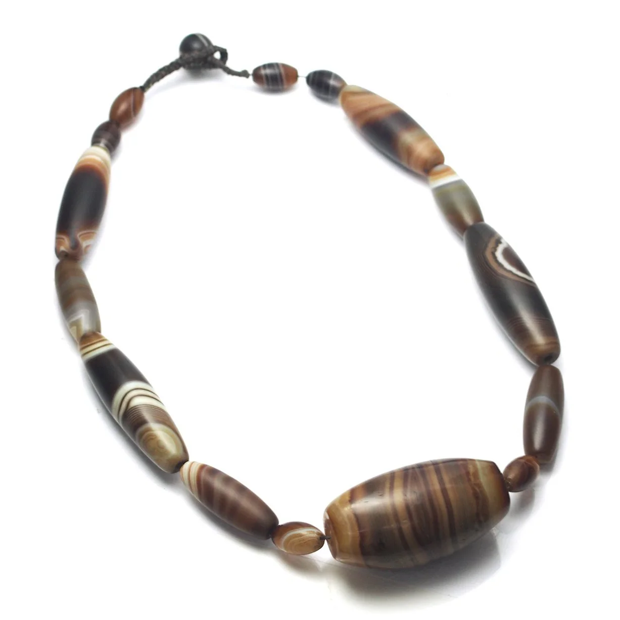 Banded Agate/ Suleiman Agate Heirloom Bead Necklaces - Image 6