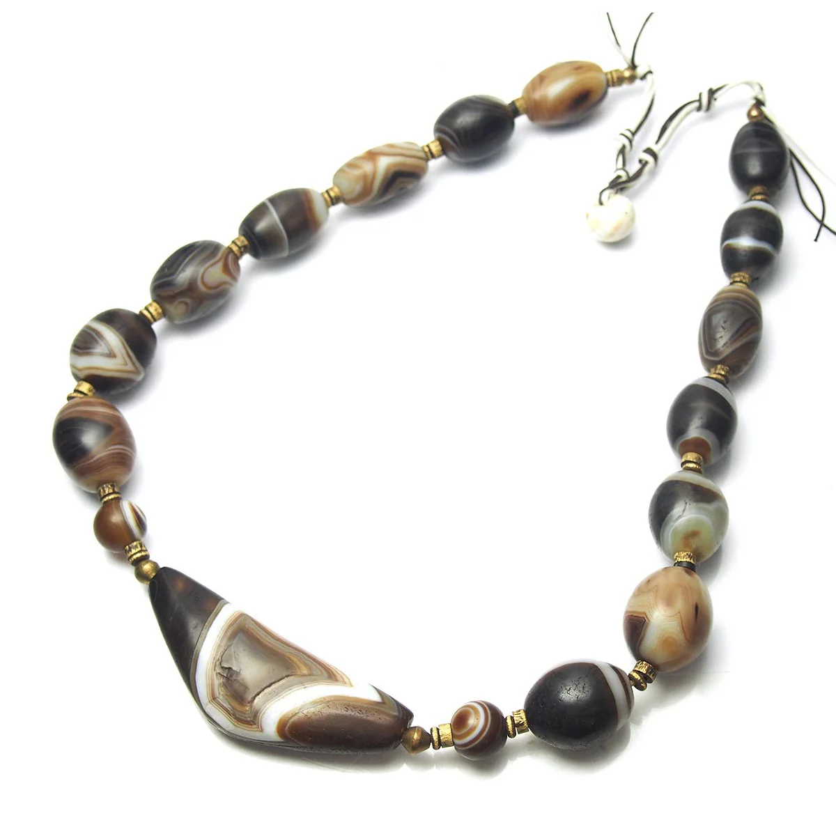 Banded Agate/ Suleiman Agate Heirloom Bead Necklaces - Image 7