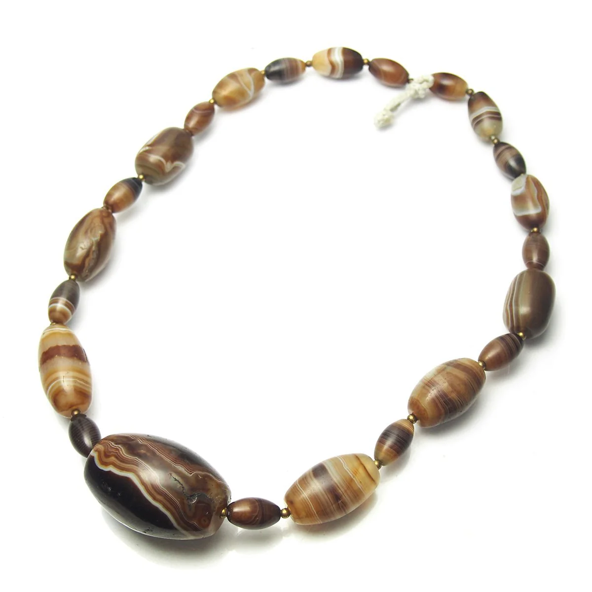 Banded Agate/ Suleiman Agate Heirloom Bead Necklaces - Image 8