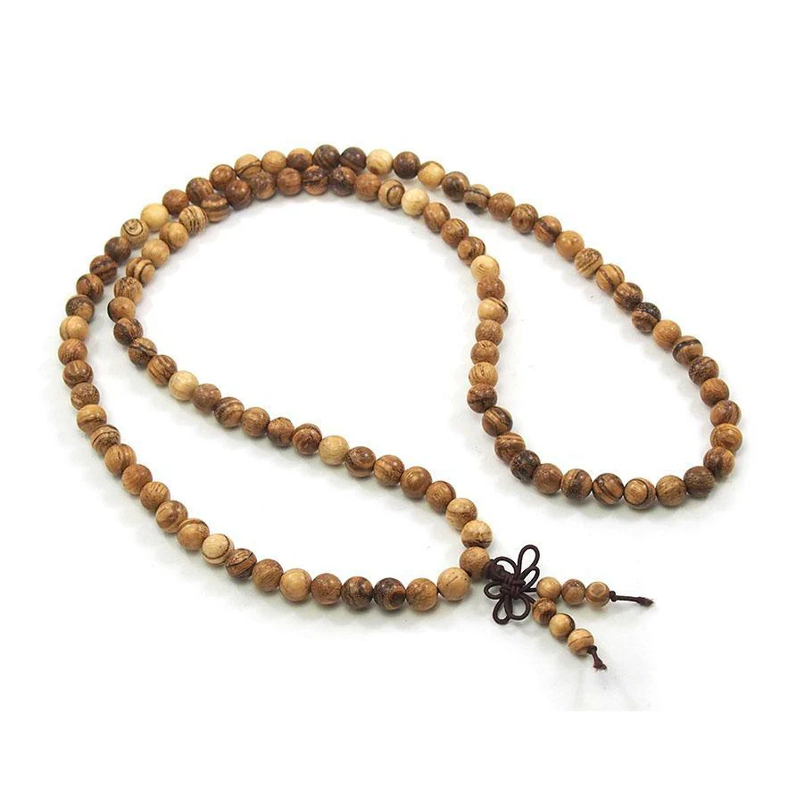 Banded Sandalwood 8mm Mala - Image 3