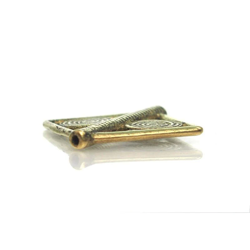 Baoule Cast Brass Heirloom Bead 1 - Image 2