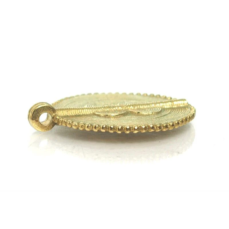 Baoule Cast Brass Heirloom Pendant  6 - Image 3