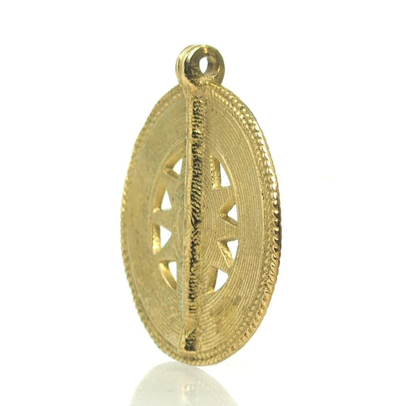 Baoule Cast Brass Heirloom Pendant 7 - Image 2