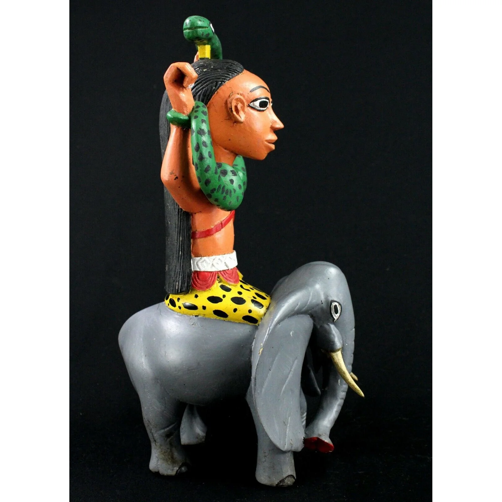 Baoulé Elephant Rider Mami Wata Statue, Ivory Coast #1104 - Image 2