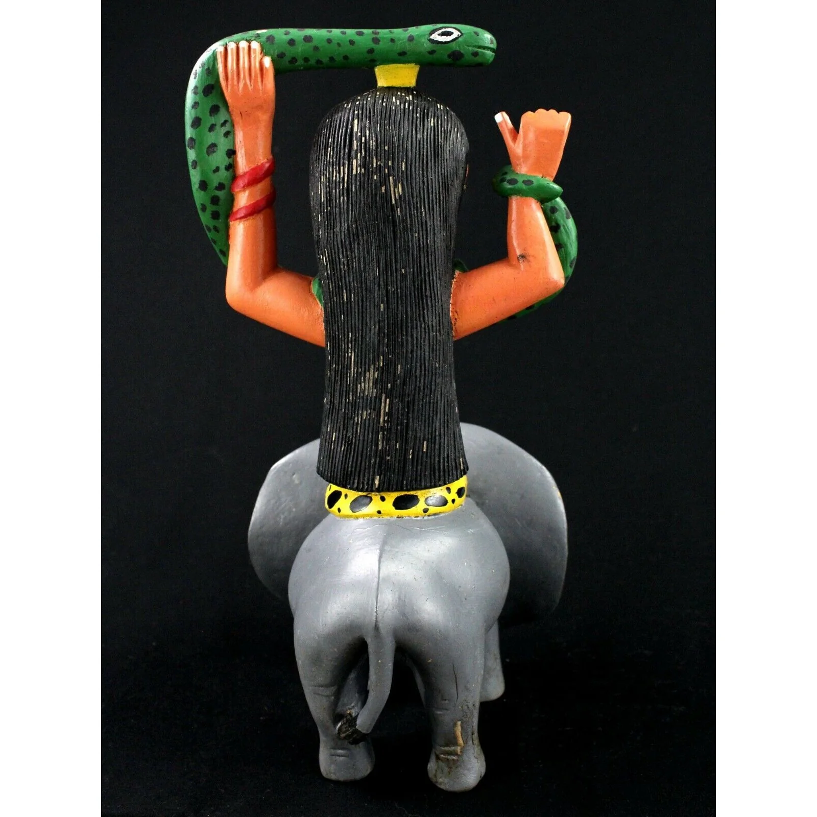 Baoulé Elephant Rider Mami Wata Statue, Ivory Coast #1104 - Image 3
