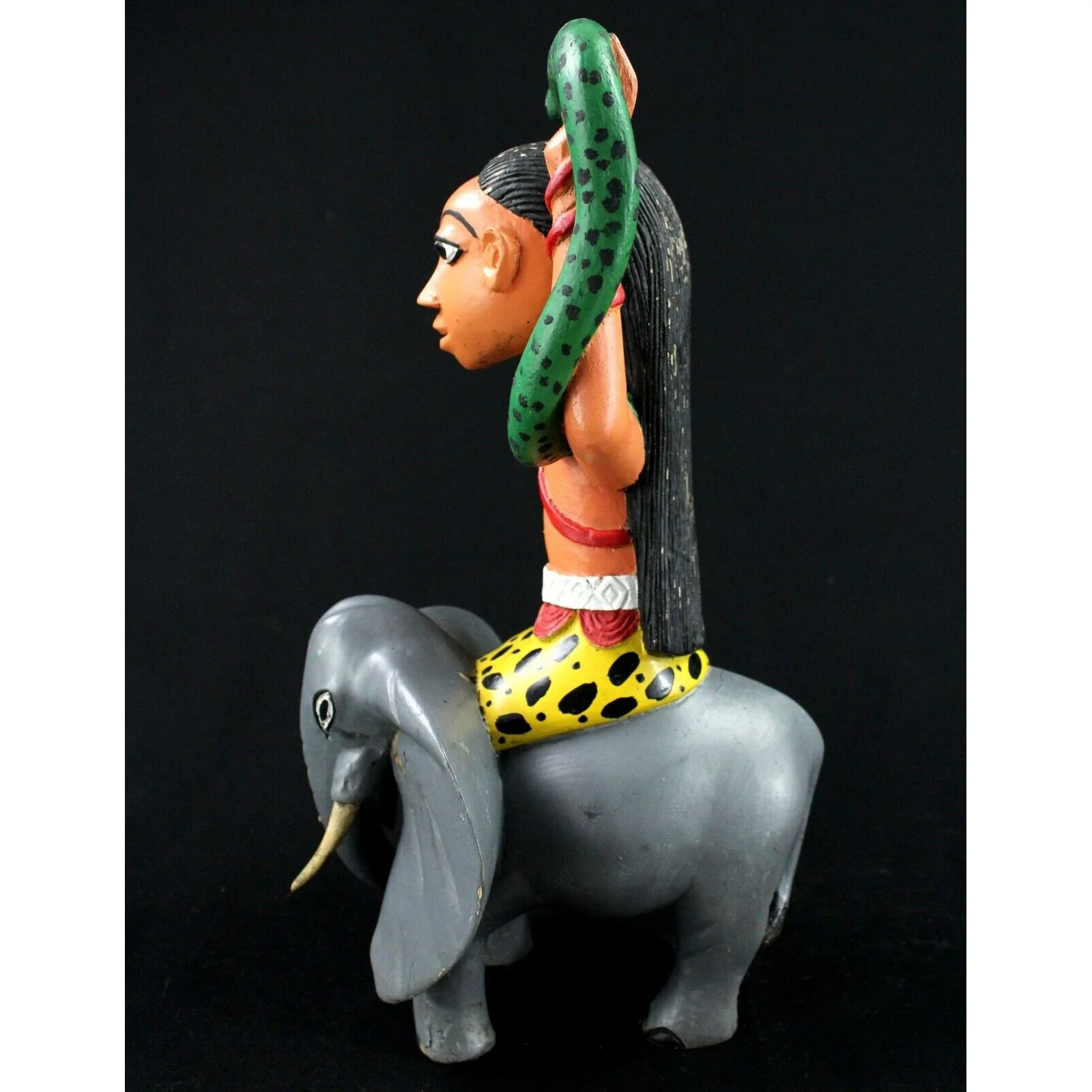 Baoulé Elephant Rider Mami Wata Statue, Ivory Coast #1104 - Image 5