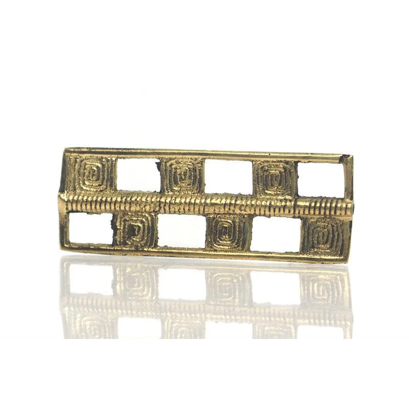 Baoule Style Cast Brass Bead 10 - Image 3