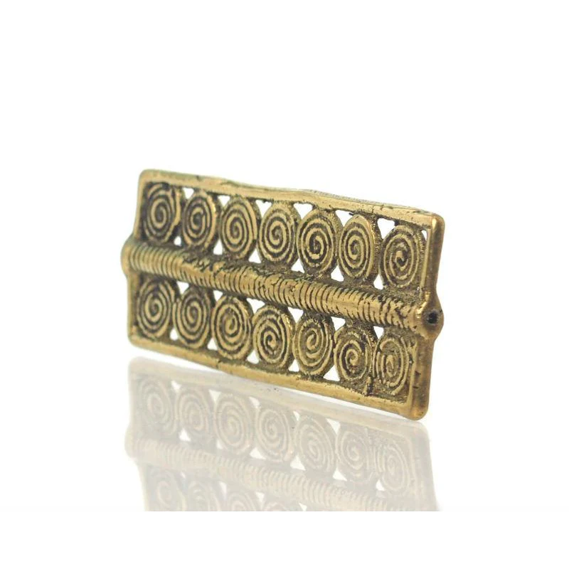 Baoule Style Cast Brass Bead 12 - Image 2