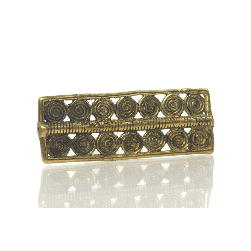Baoule Style Cast Brass Bead 12 - Image 3