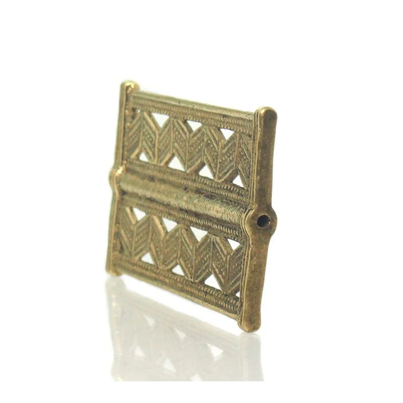 Baoule Style Cast Brass Bead 18 - Image 2