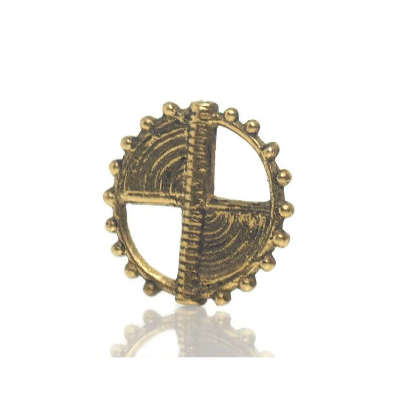 Baoule Style Cast Brass Bead 4 - Image 2