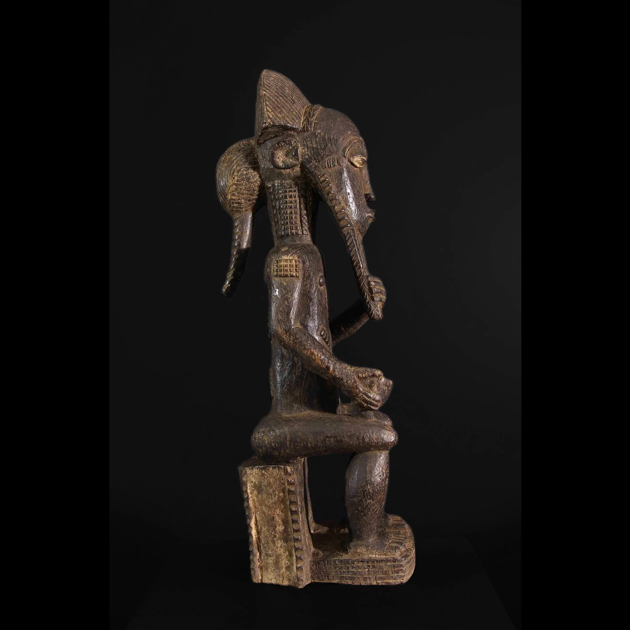 Baule Waka Sona Male Figure, Côte d'Ivoire #37 - Image 4